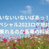 『いないいないばあっ！』秋のスペシャル2023ロケ地はどこ？馬車に乗れるのか馬車の料金を調査